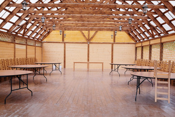 Fototapeta na wymiar Interior of an empty hall