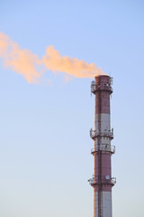 Smoke from the factory tube