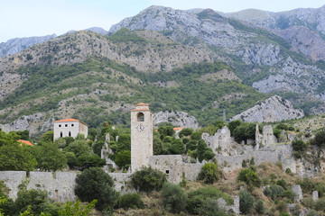 Fototapeta na wymiar Old fortress of Old Bar, Montenegro