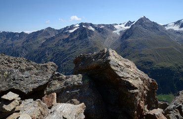 Fototapeta na wymiar Auf dem Wilden Mannle, Ötztaler Alpen