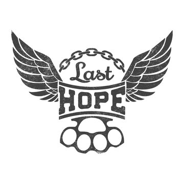 "Last hope" vector illustration