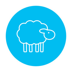 Sheep line icon.
