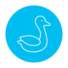 Duck line icon.