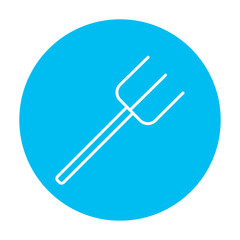 Pitchfork line icon.