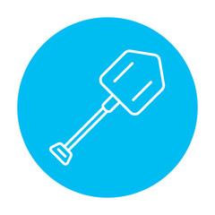 Shovel line icon.