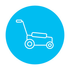Lawnmover line icon.