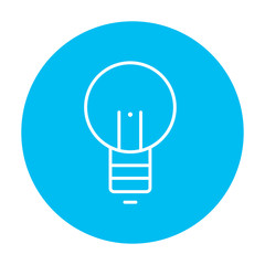 Lightbulb line icon.