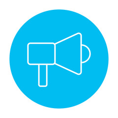 Mmegaphone line icon.