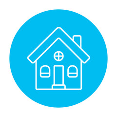 Detached house line icon.