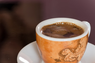 Cup of black coffee