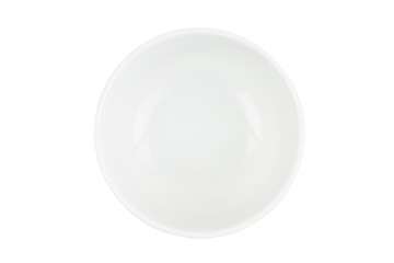 Empty bowl on a white background