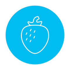 Strawberry line icon.
