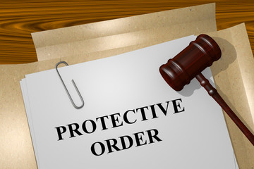Protective Order concept - obrazy, fototapety, plakaty