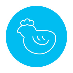 Chick line icon.