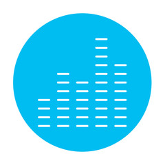 Digital equalizer line icon.