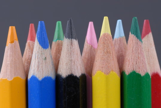 Color pencils with mix colors