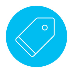 Empty tag line icon.