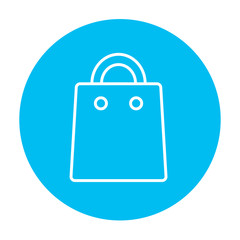 Shopping bag line icon.
