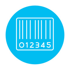 Barcode line icon.