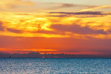 Sea sunset