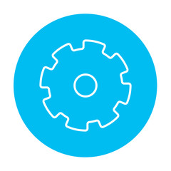 Gear line icon.