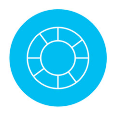 Lifebuoy line icon.