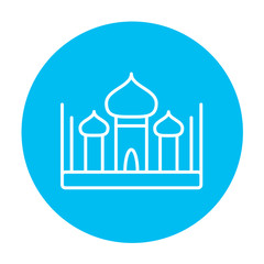 Mosque line icon.