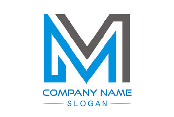 m symbol design alphabet letter Letter icon template logo m elements design