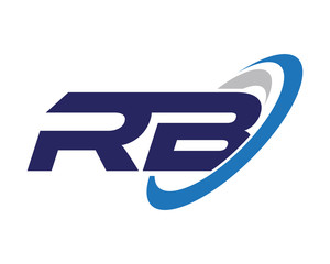 RB Swoosh Letter Business Logo