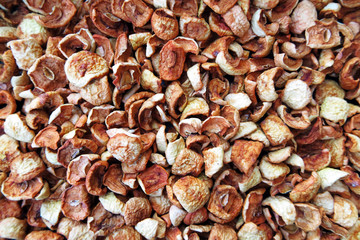 Sliced dried apples