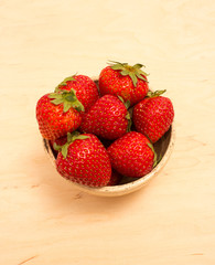 strawberries on the table