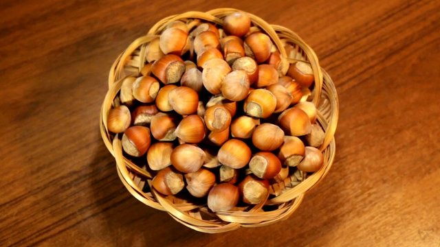 Hazelnut. Collection of nuts isolated on white
