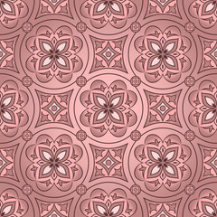 Vintage seamless texture on a pink brown background.