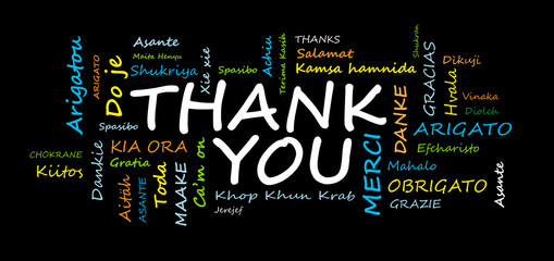 Thank you in different languages © JJAVA