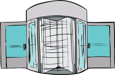 Rotating Evolving Door