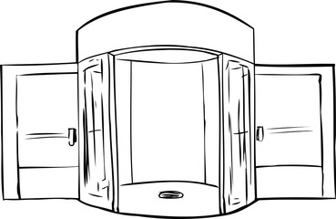 Outlined Missing Door in Doorway