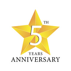 5th years anniversary star