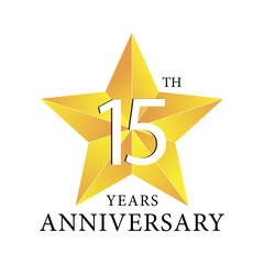 15th years anniversary star