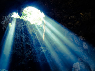 sun light in cave