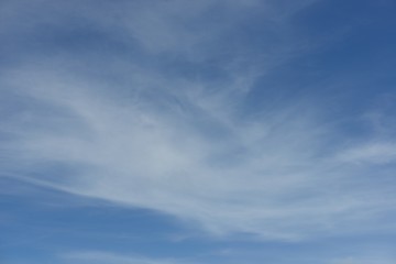 white fluffy clouds with the blue sky 