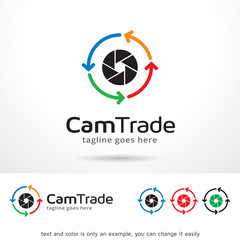 Cam Trade Logo Template Design Vector