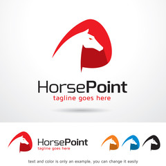 Horse Point Logo Template Design Vector