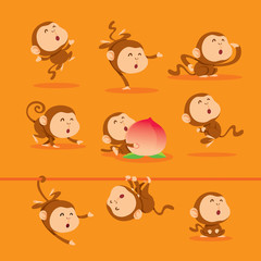 Collection of Chinese New Year monkey.