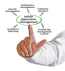 Diagram of Mobile Application Management
