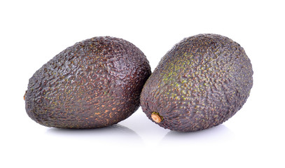 avocado on white background