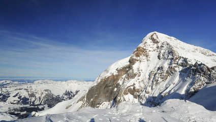 Swiss mountain, Jungfrau, Switzerland, ski resort
