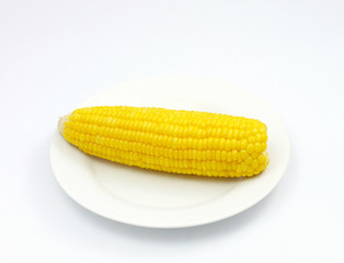 Corn roasted .