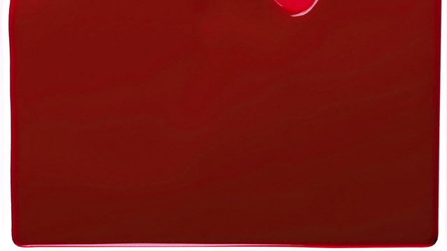 red paint fills up screen, slow motion, isolated on white with alpha cannel