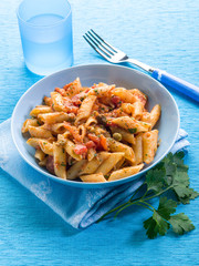 pasta with anchovies capers and tomatoes