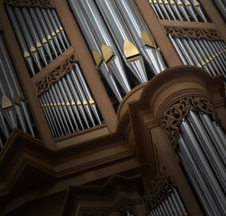 Old large pipe organ